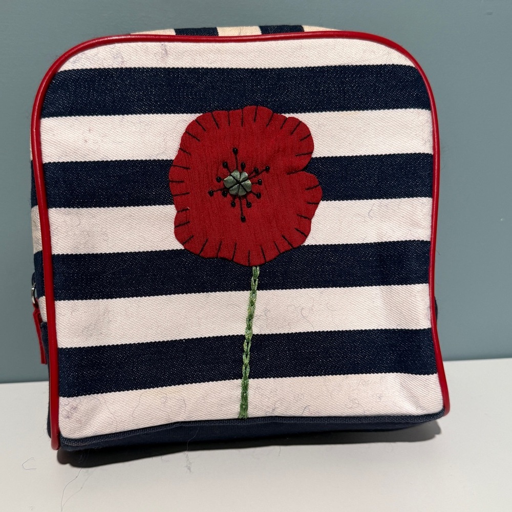 Vintage Bath & Body Works Striped Floral Women's Bag